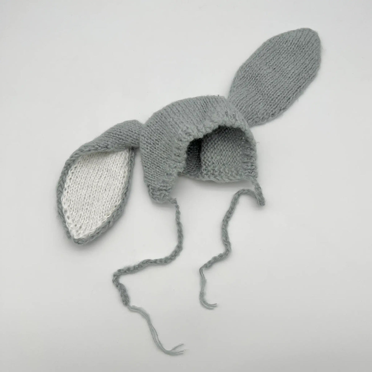Gray bunny ear hat adds cuteness to baby outfits