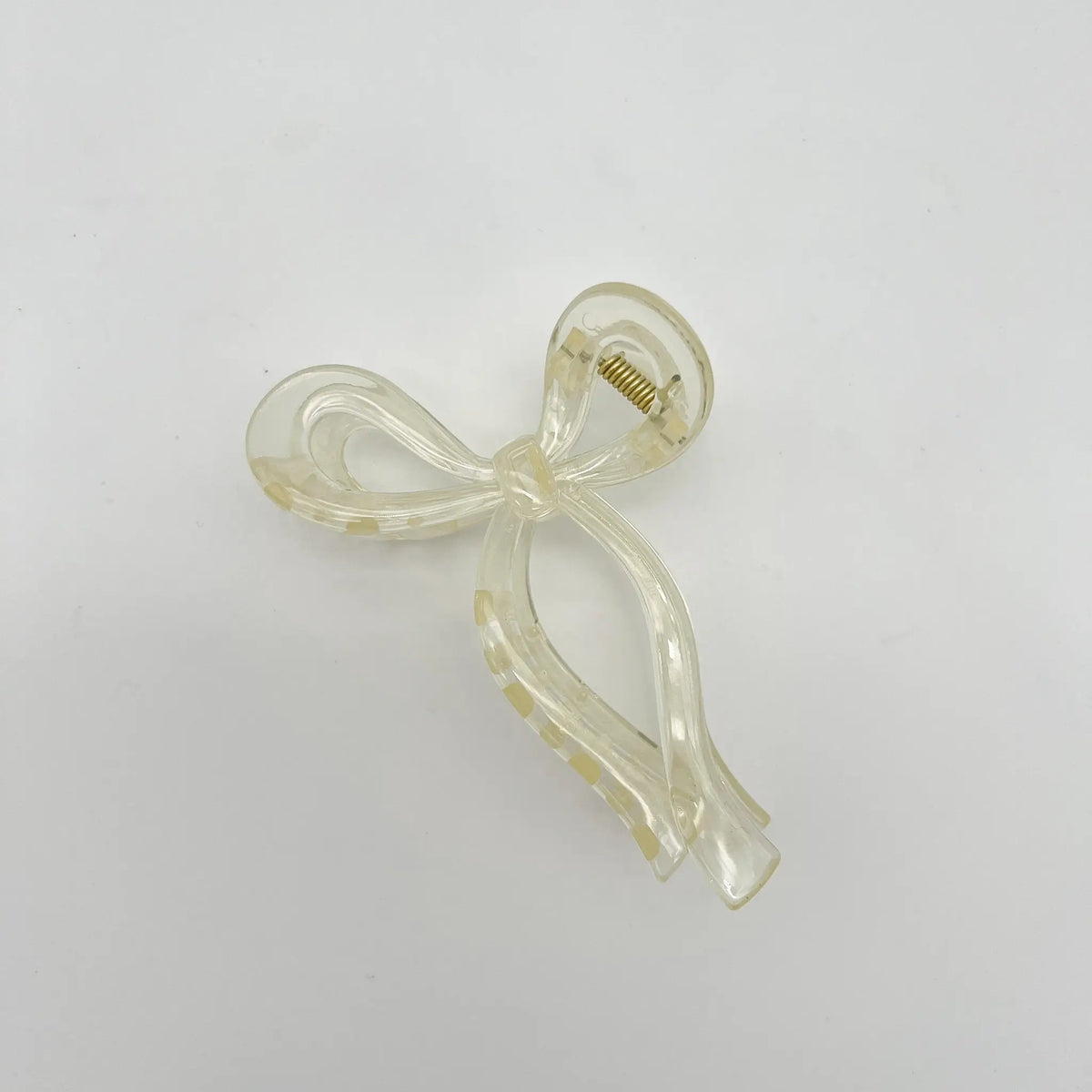 Sophisticated beige bow clip for any occasion