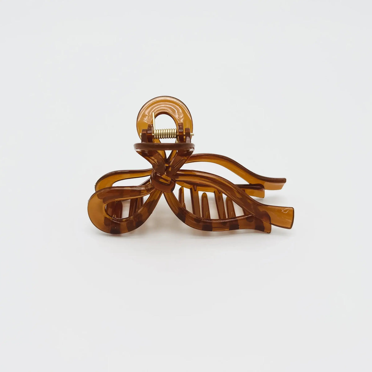 Accentuate your look with our brown bow hair clip