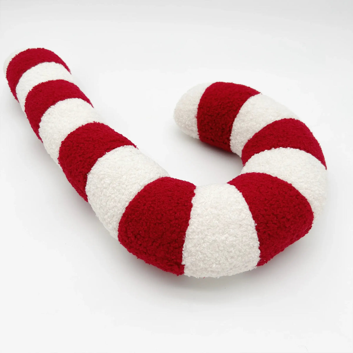 Charming candy cane accent pillow for winter festivities