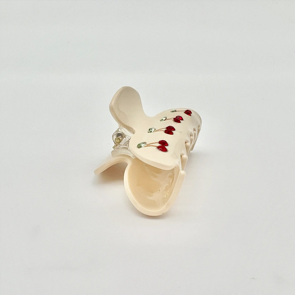 Adorable cherry themed claw clip for sweet looks