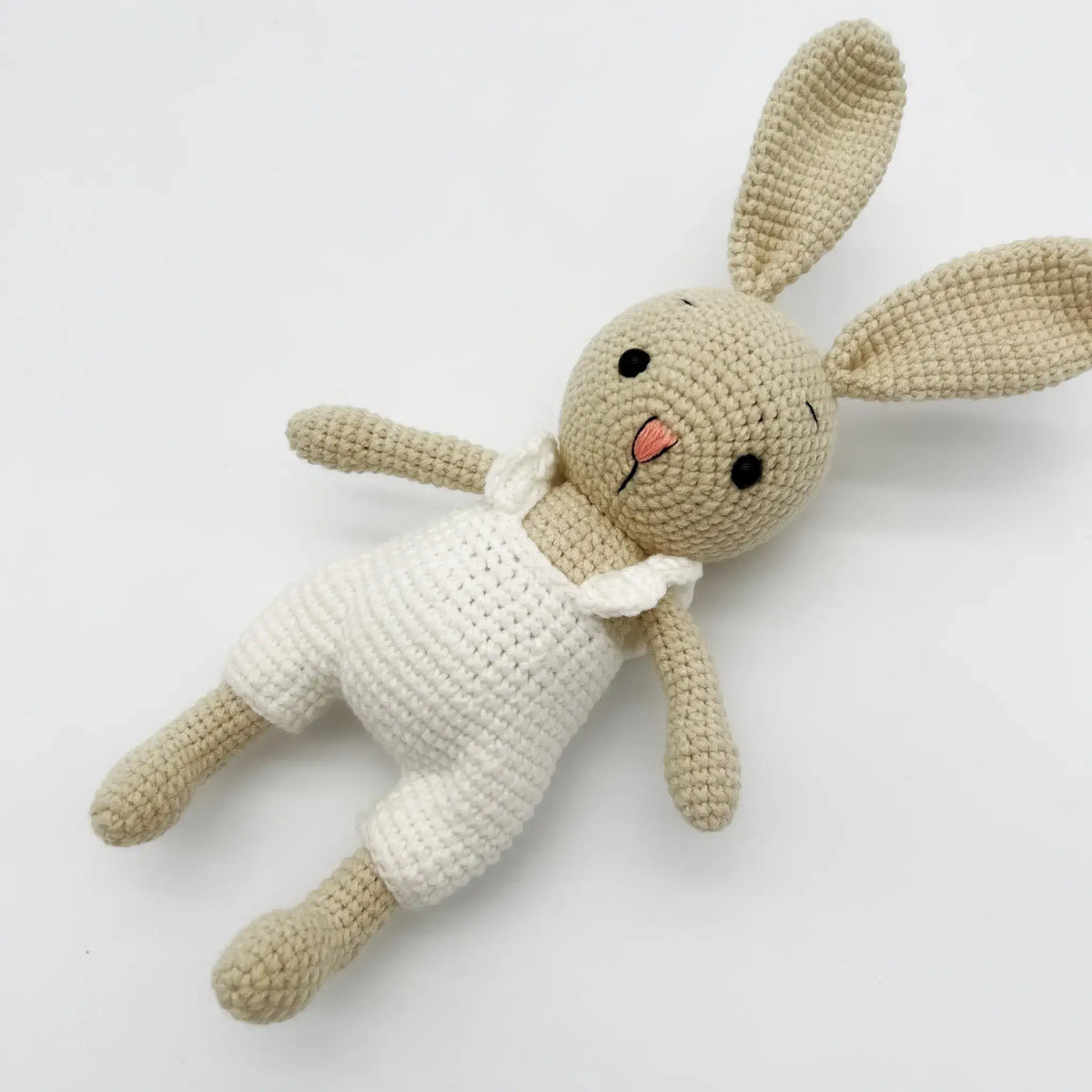 Crochet stuffed bunny boy: bringing smiles to little faces