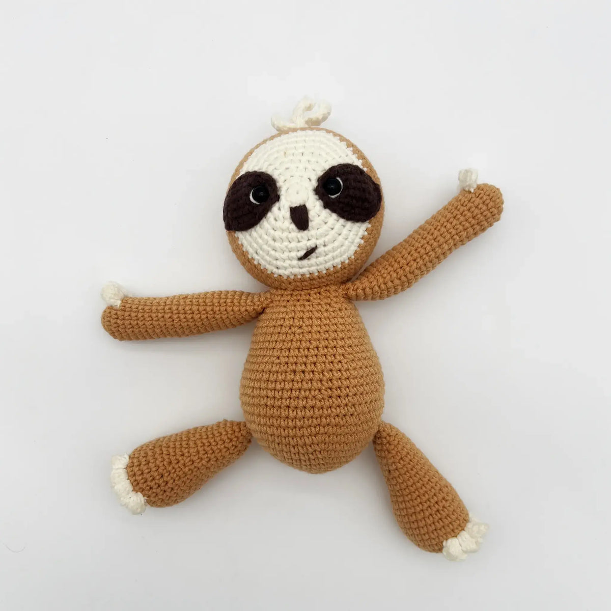 Soft and huggable crochet sloth friend