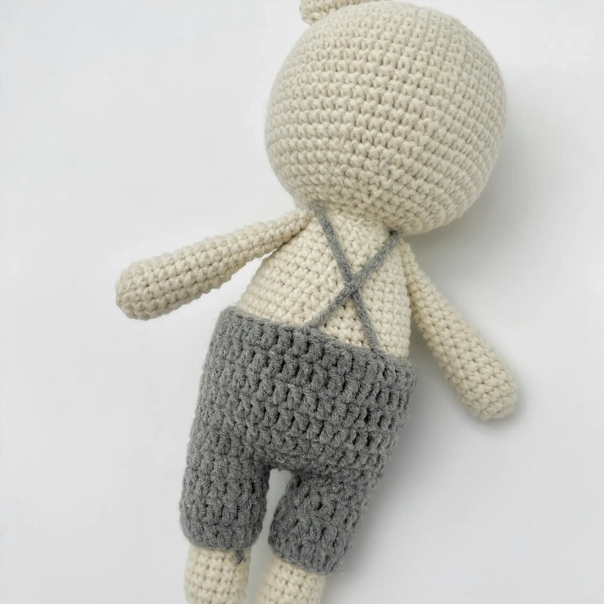 Soft crochet teddy bear buddy for naptime cuddles