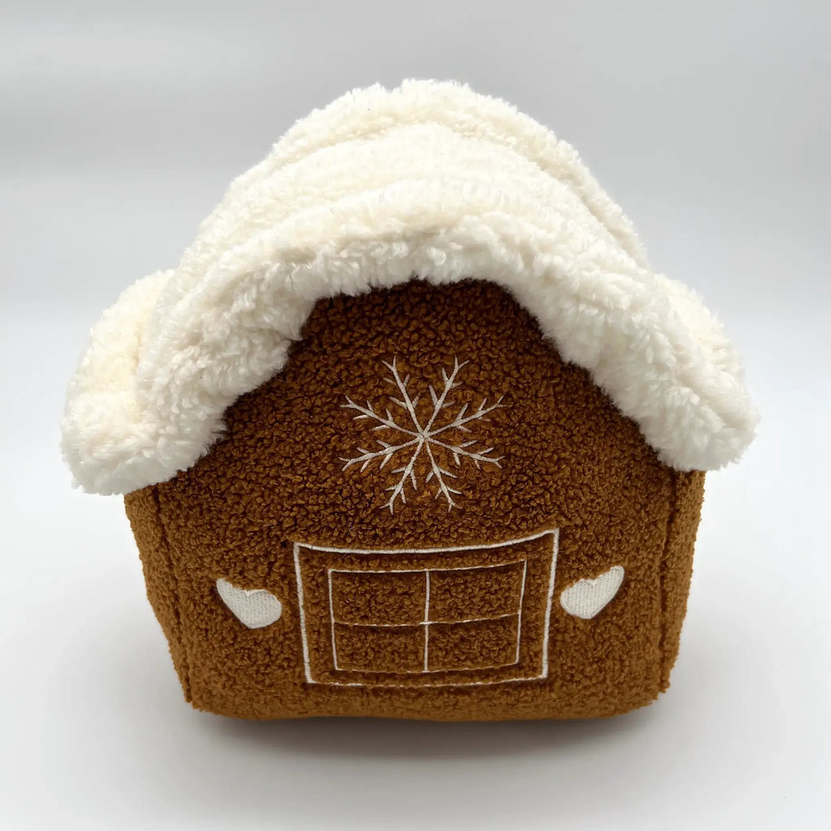 Gingerbread house Christmas cushion for cozy seasonal accents