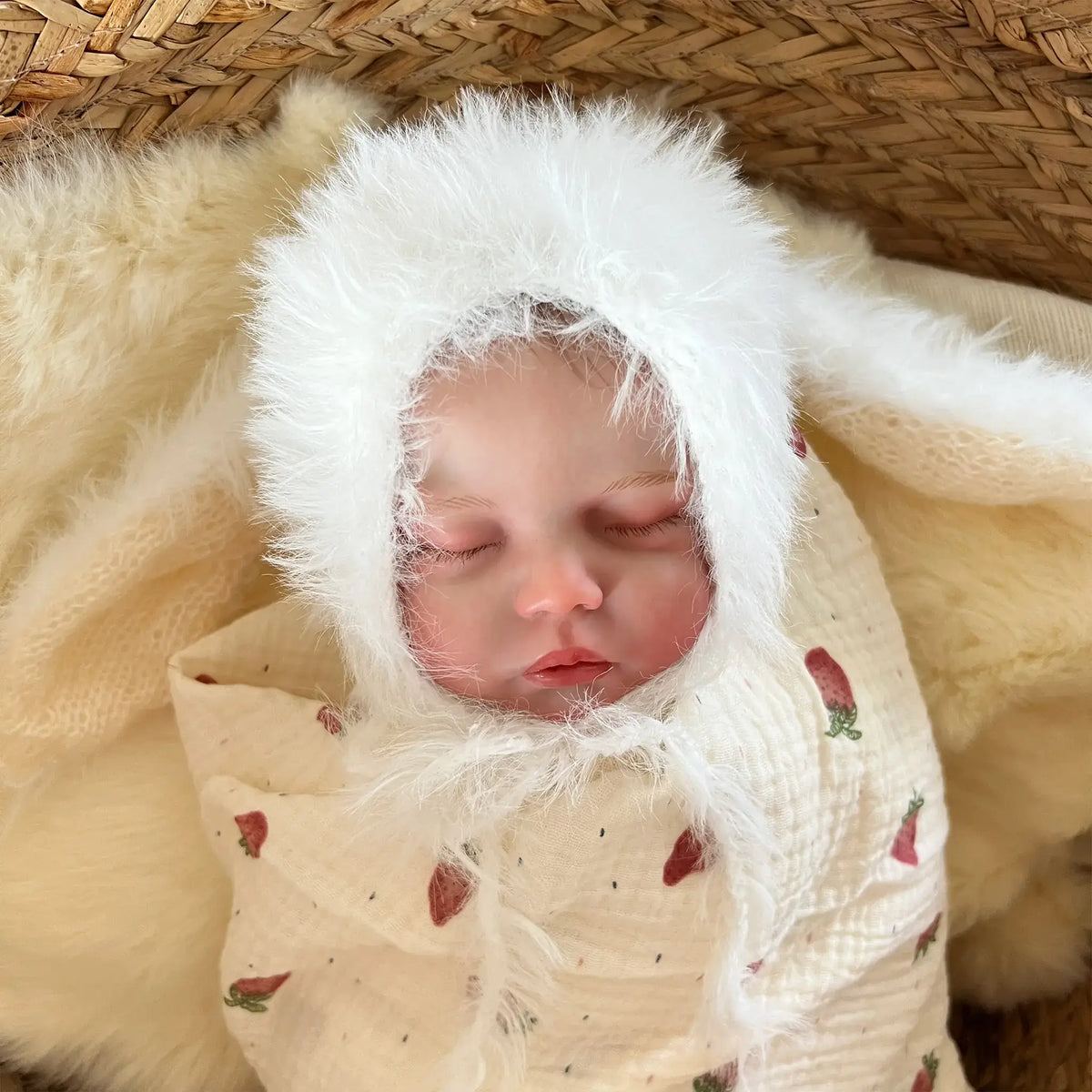 Soft and cozy baby bonnet perfect for Easter celebrations