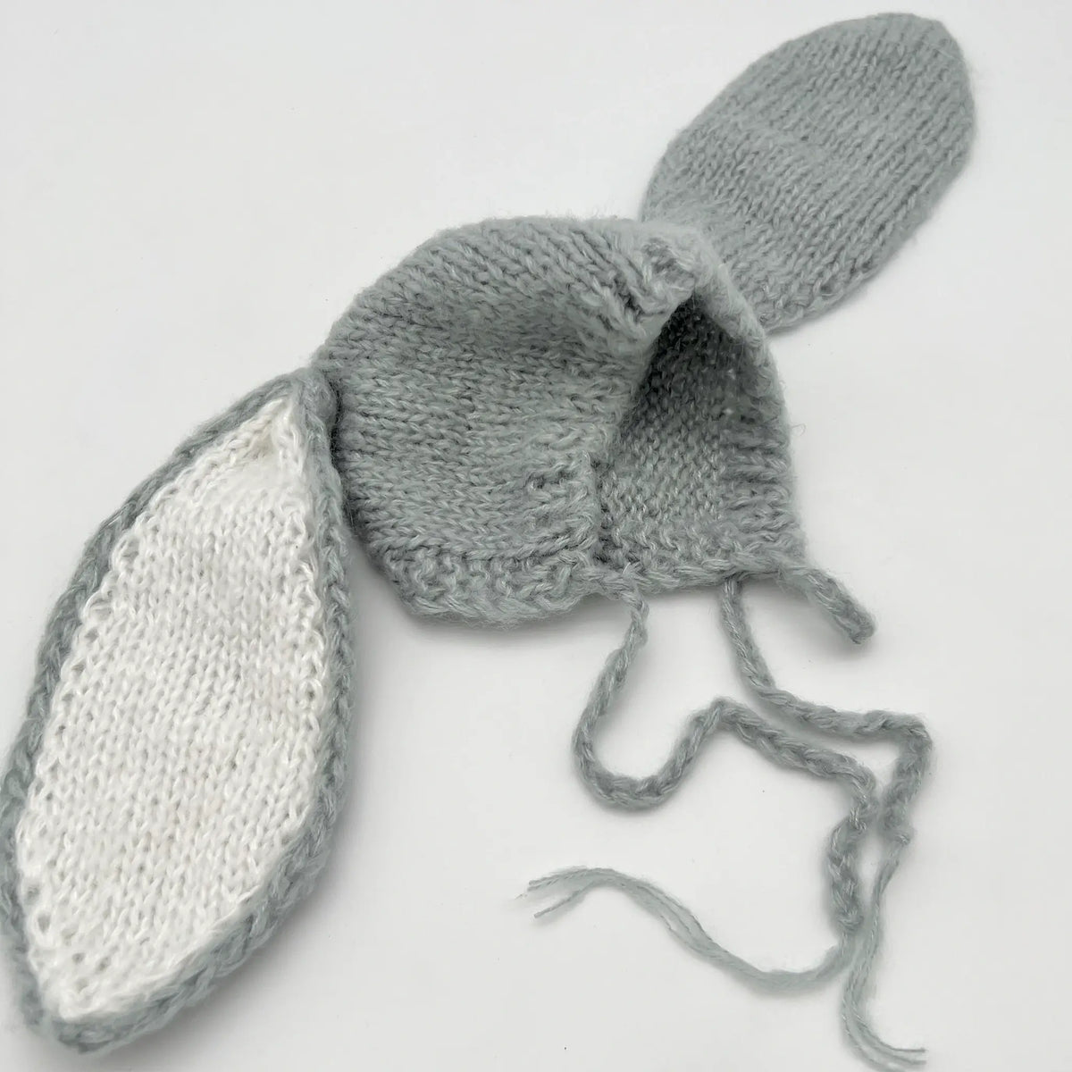 Adorable gray hat with bunny ears for infants