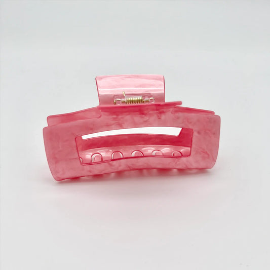 Timeless pink hair claw clip for versatile looks