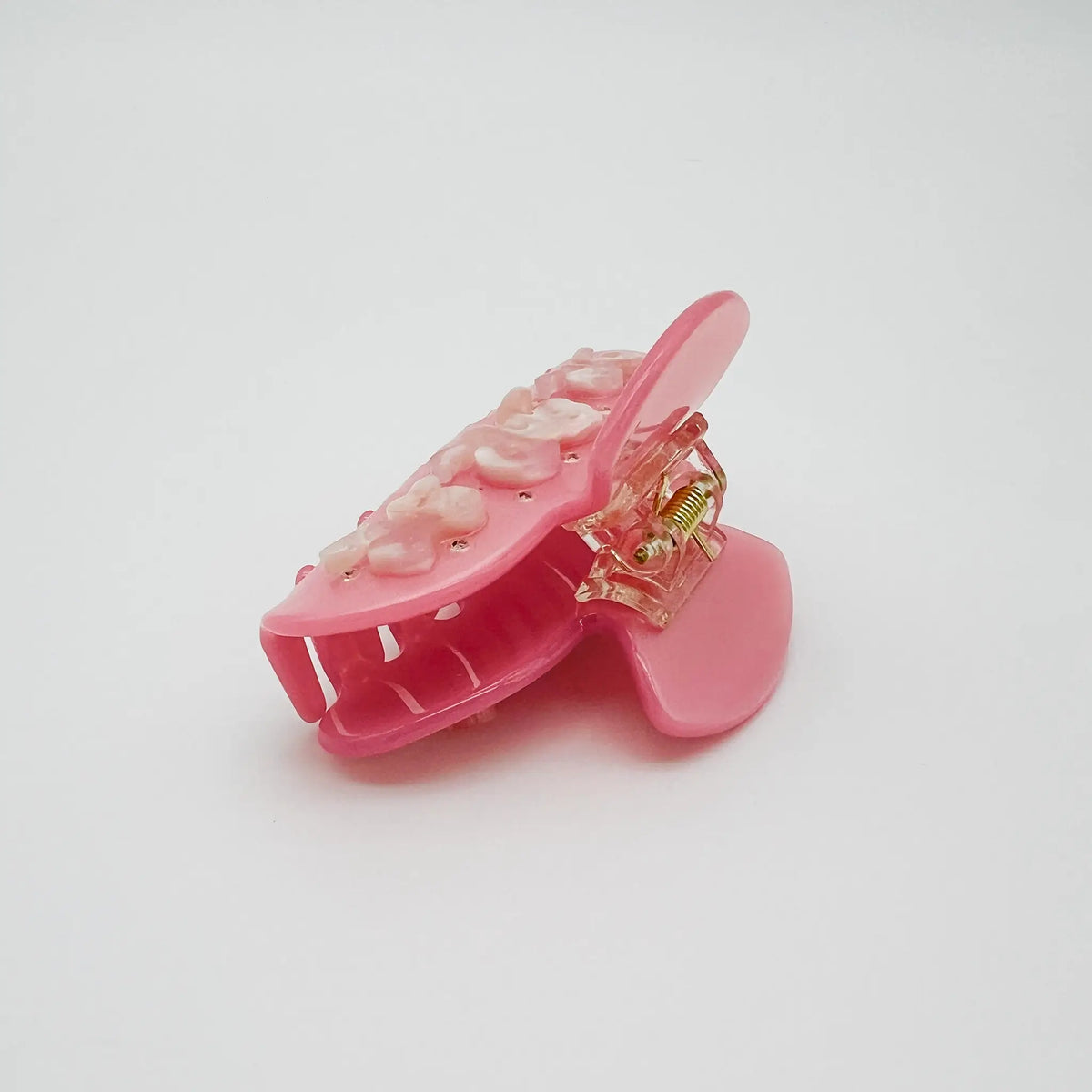 Stylish pink bow hair clip for elegant looks