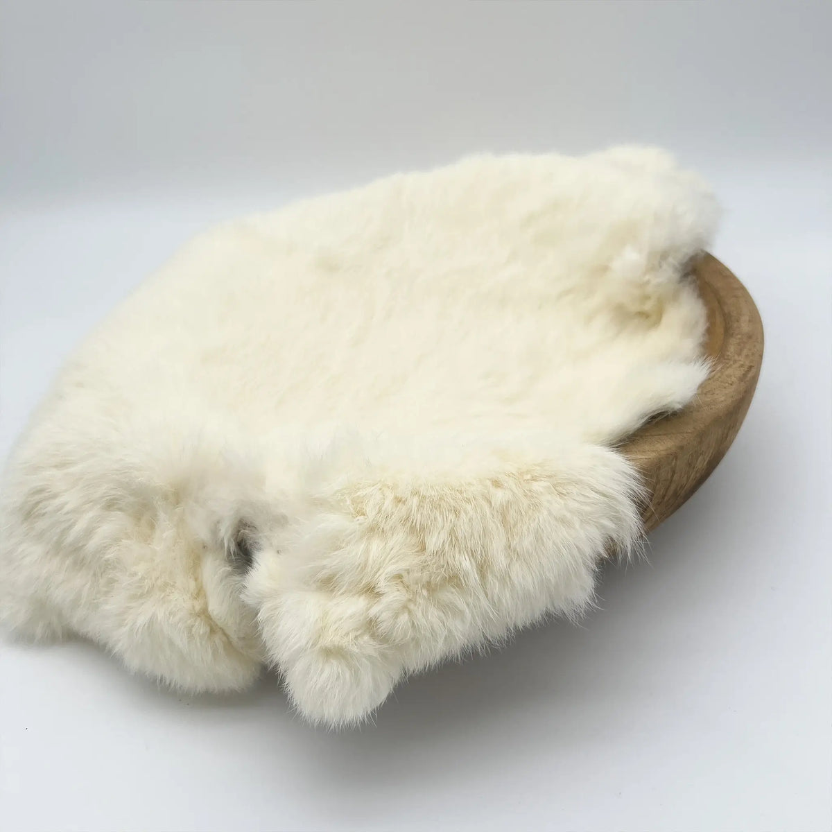 Soft and luxurious rabbit fur prop for baby shoots