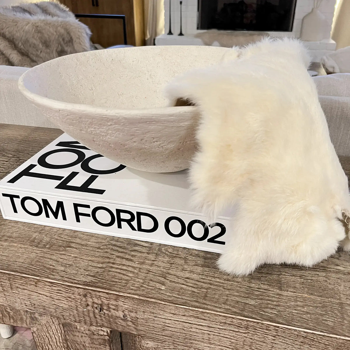 Adorable rabbit fur prop for sweet baby photos