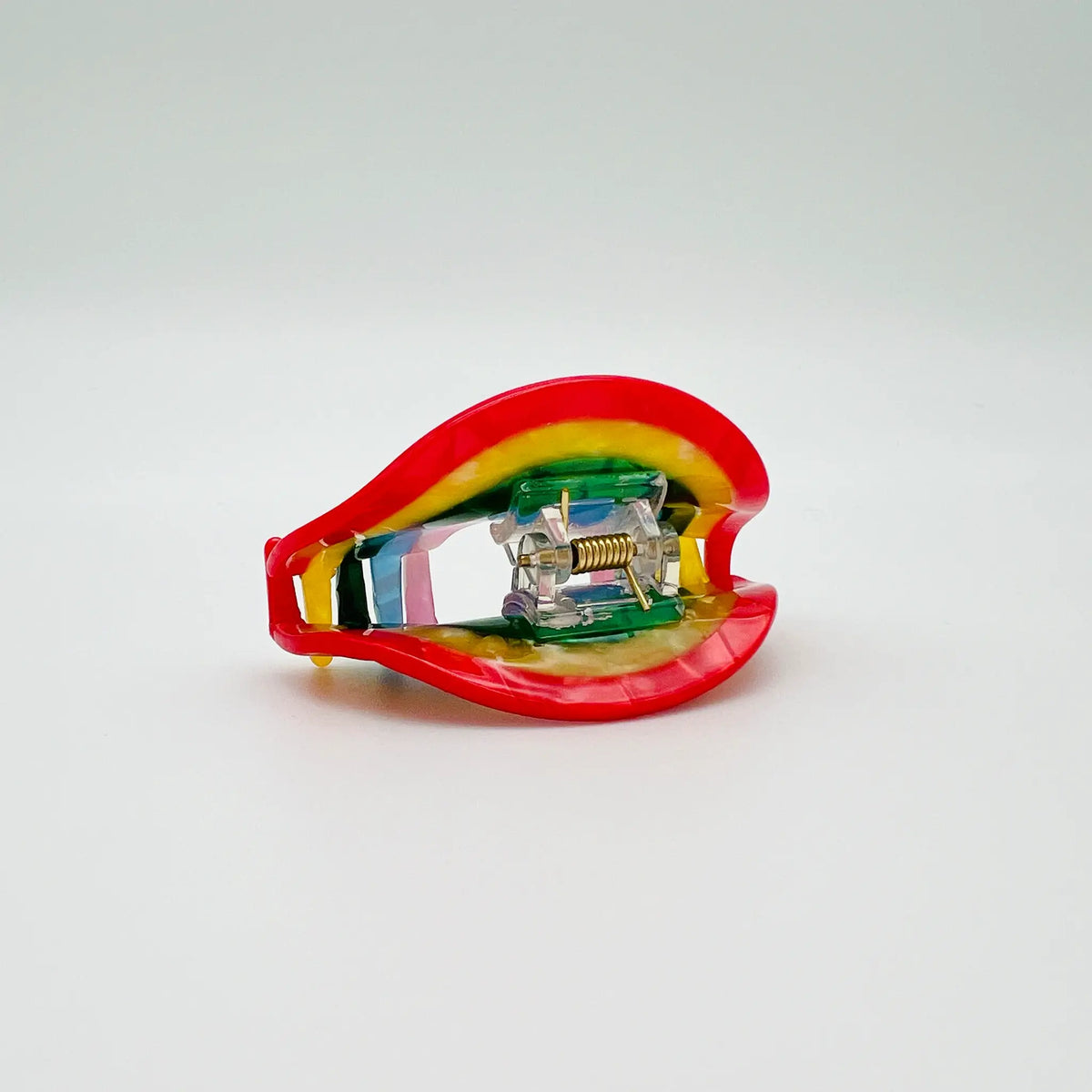 Fashionable rainbow hair clip for a playful look