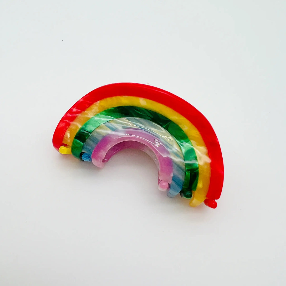 Eye catching rainbow hair accessory to brighten your style