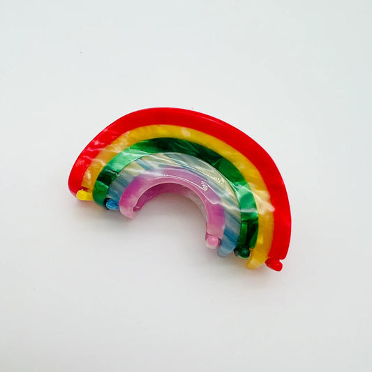 Eye catching rainbow hair accessory to brighten your style